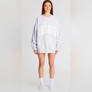 The Bar White Crew Neck Sweater Size M